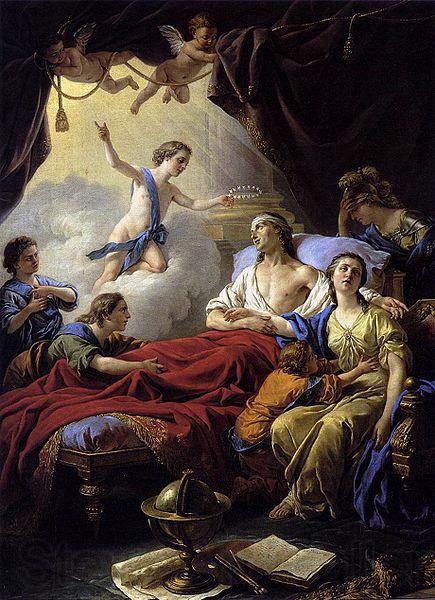 Louis Jean Francois Lagrenee Allegory on the Death of the Dauphin Norge oil painting art